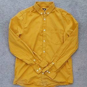 Mustard yellow button down